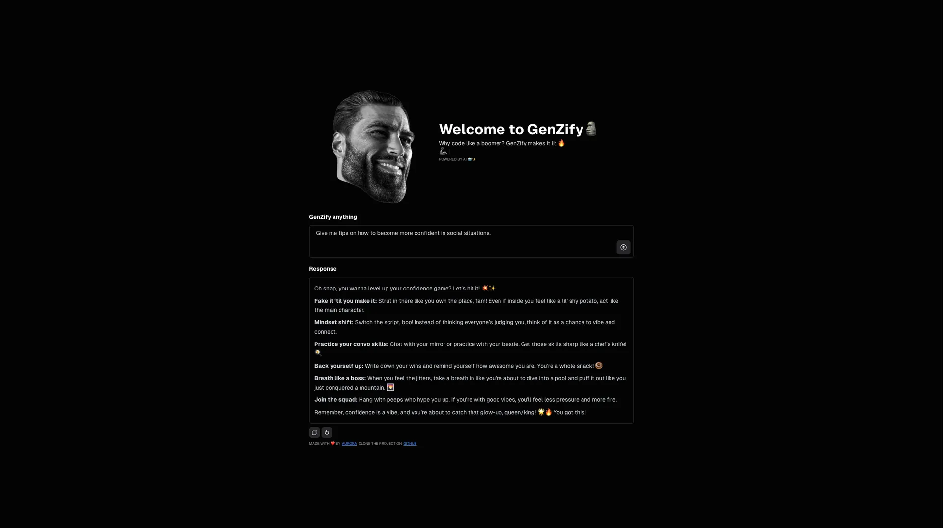 Genzify AI preview 2