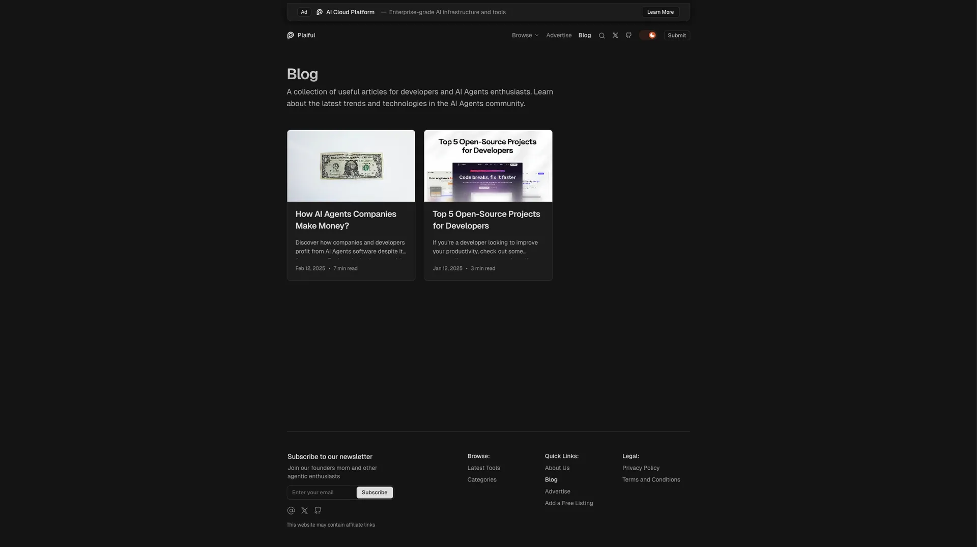 Plaiful - AI Agent Directory preview 4