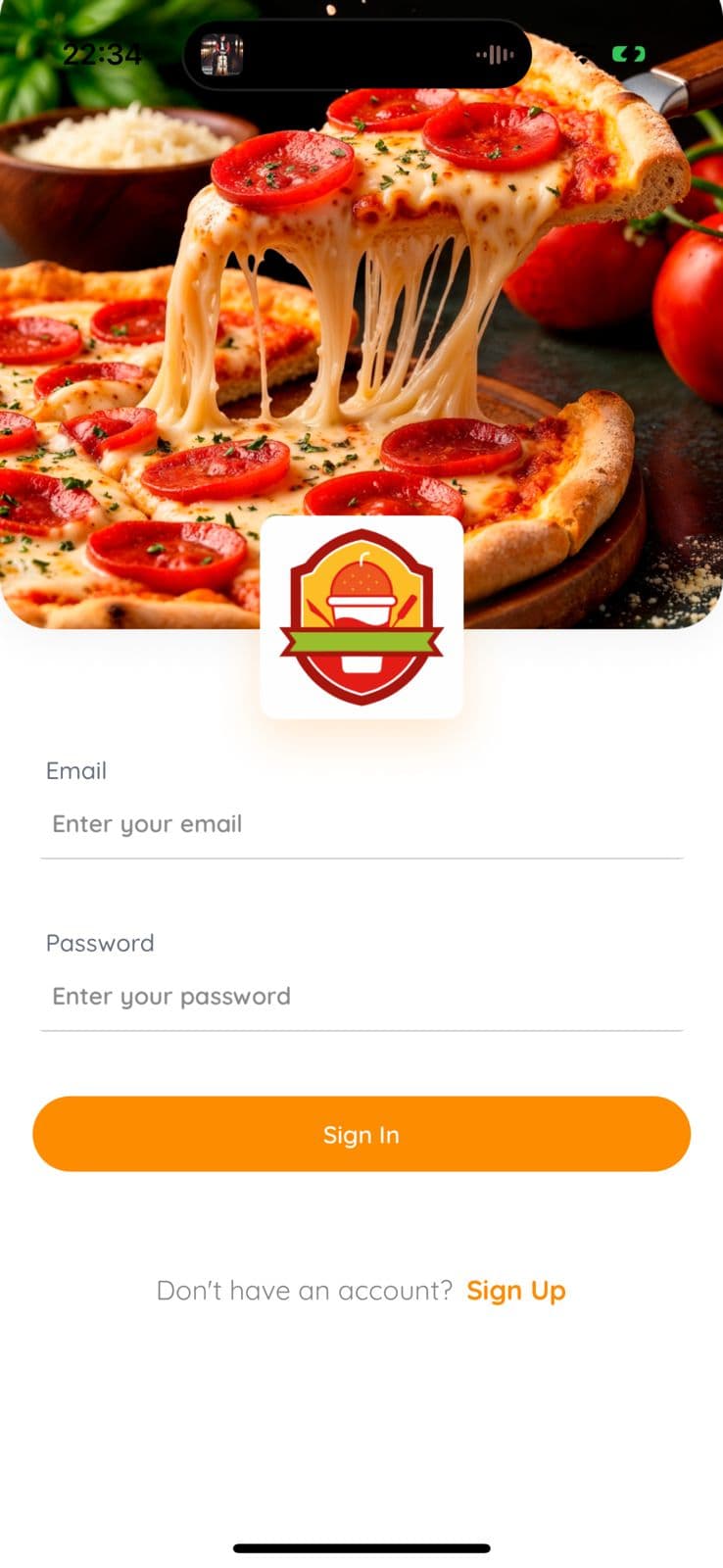 Food delivery application preview 2